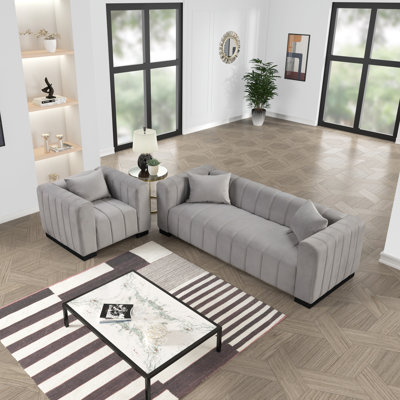 Deakyne 2 - Piece Velvet Living Room Set by Mercer41