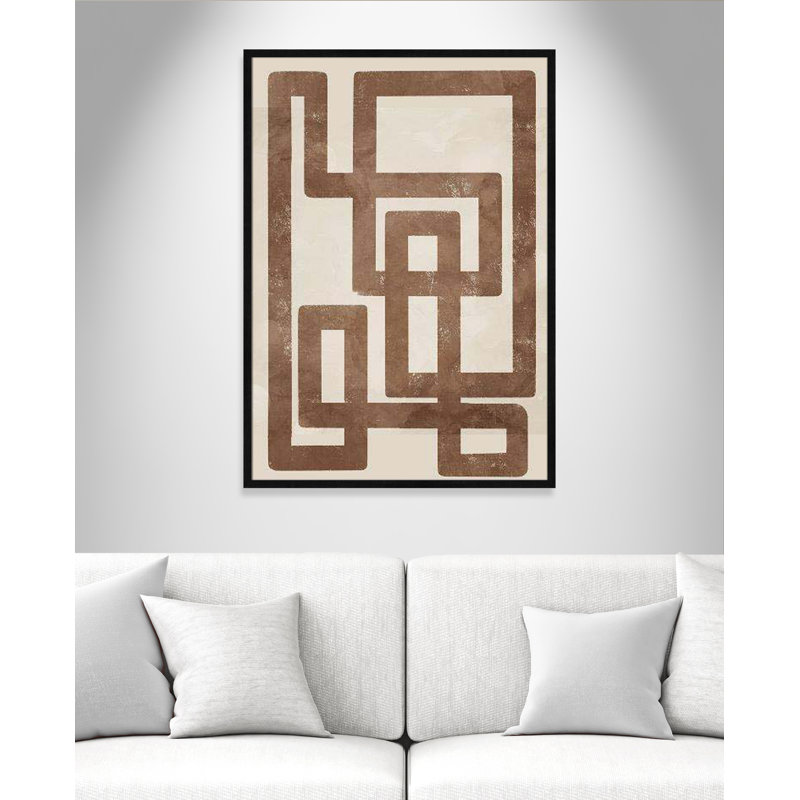 «Happy Natural Sequence II» par Marcus Prime, Cadre à texture grain de bois noir, H 41,5 po x l 29,5 po x P 0,75 po
