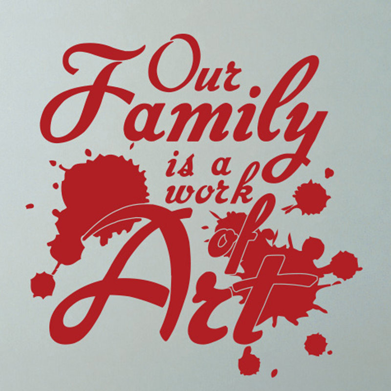 Wall Decal, Dark Red