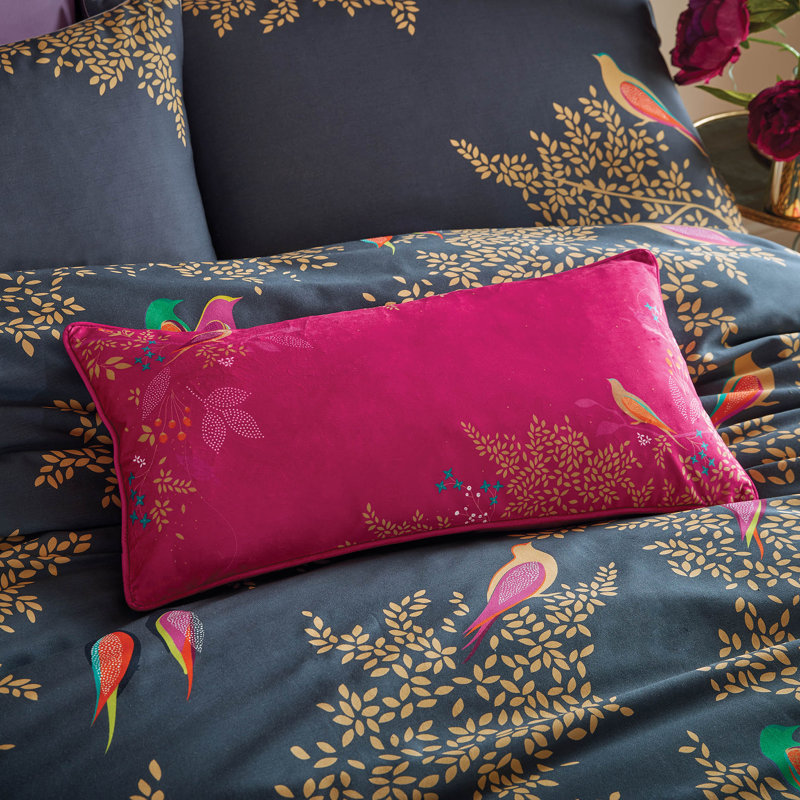 Smokey Birds Duvet Cover Set, Super King Duvet Cover + 2 Standard Pillowcases