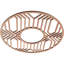 Médaillon de plafond en bois ajouré de 16 po x P 5 pi 7 po x P 3/8 po, MDF brut-63411727-63411745