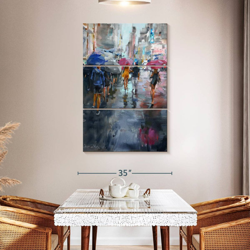 Sireci It's Raining, 50" H x 32" W