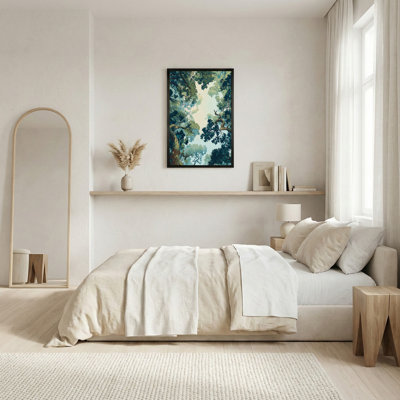 Toile bleu sarcelle et vert