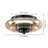 Aurevella Dimmable LED Round Glass Flush Mount Ceiling Light