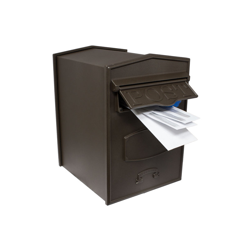 Bloomsbury Aluminum Wall Mounted Mailbox, Bronze
