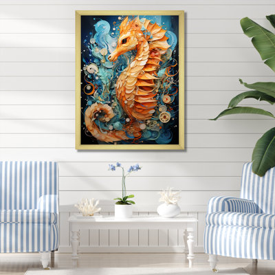 Hippocampe orange et bleu Symphony 1