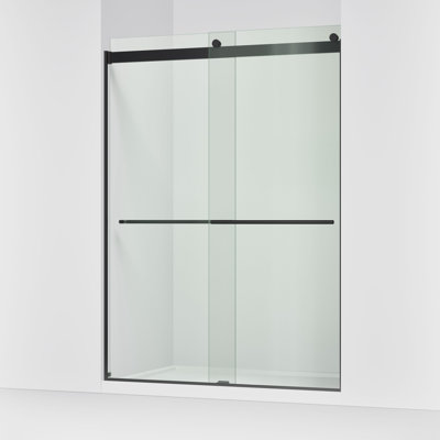 Levity Plus Less Sliding Shower Door, 81-5/8" H x 56-5/8 - 59-5/8" W, With 3/8" Thick Crystal Clear Glass