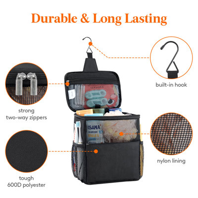 Quick Dry Mesh Shower Storage Bag Medium Portable Hanging Dormitory Bathroom Gym Travel Camping Toiletry Bag