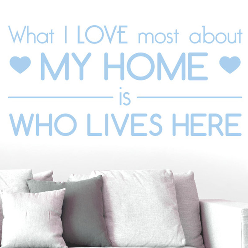 Wall Decal, Light Blue, Medium