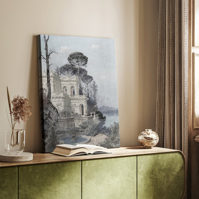 Paysage rétro CCVI - galerie Cavas sur mesure, H 27 po x l 18 po