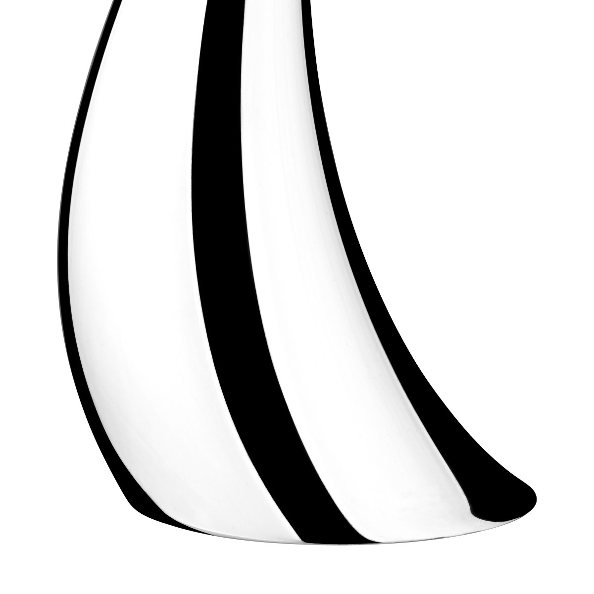 Georg Jensen Cobra Stainless Steel Candlestick, 23.62" H x 3.86" W x 3.86" D, Silver