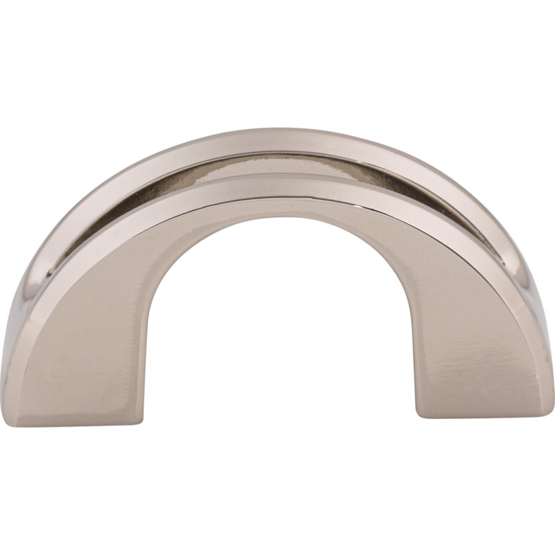 Tango U 1 1/4" Center to Center Finger pull, Polished Nickel