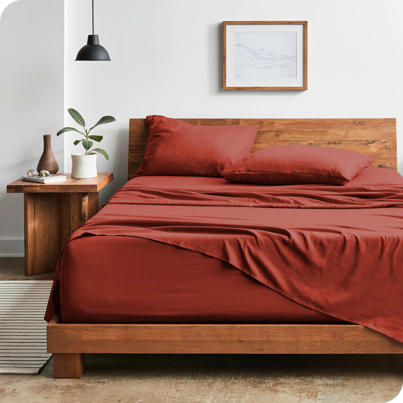 Twin XL Fog Sandwashed Microfiber Deep Pocket Sheet Set
