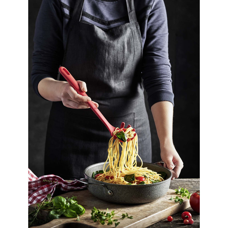 Rosso Pasta Spoon Silicone, Red