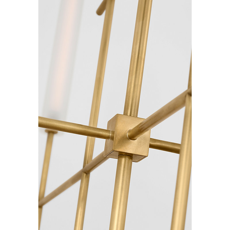 Fay 8 - Light LED Chandelier, Hand-Rubbed Antique Brass