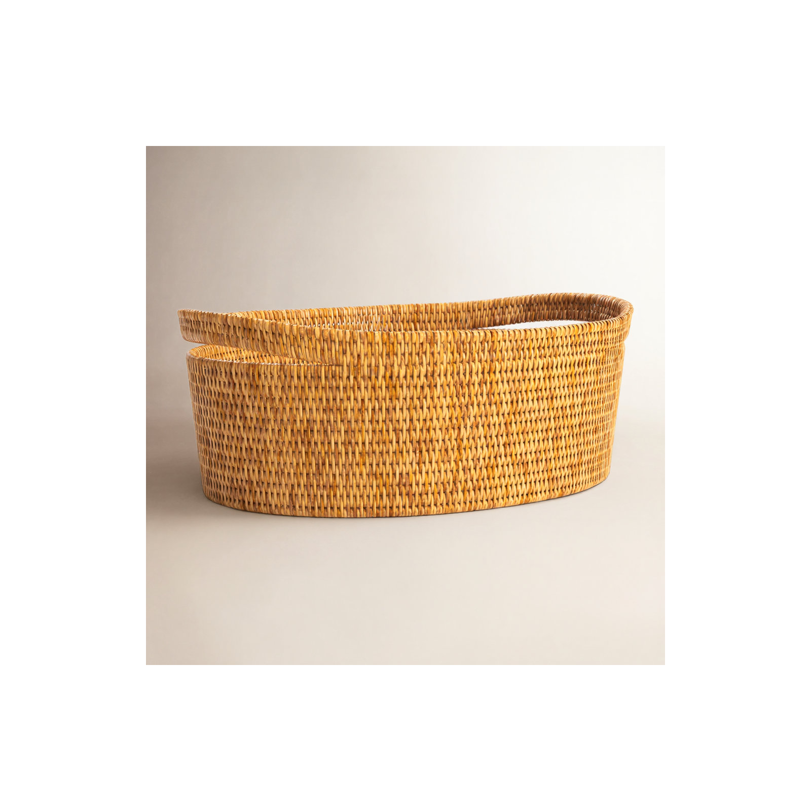 Rattan Basket, Honey Brown