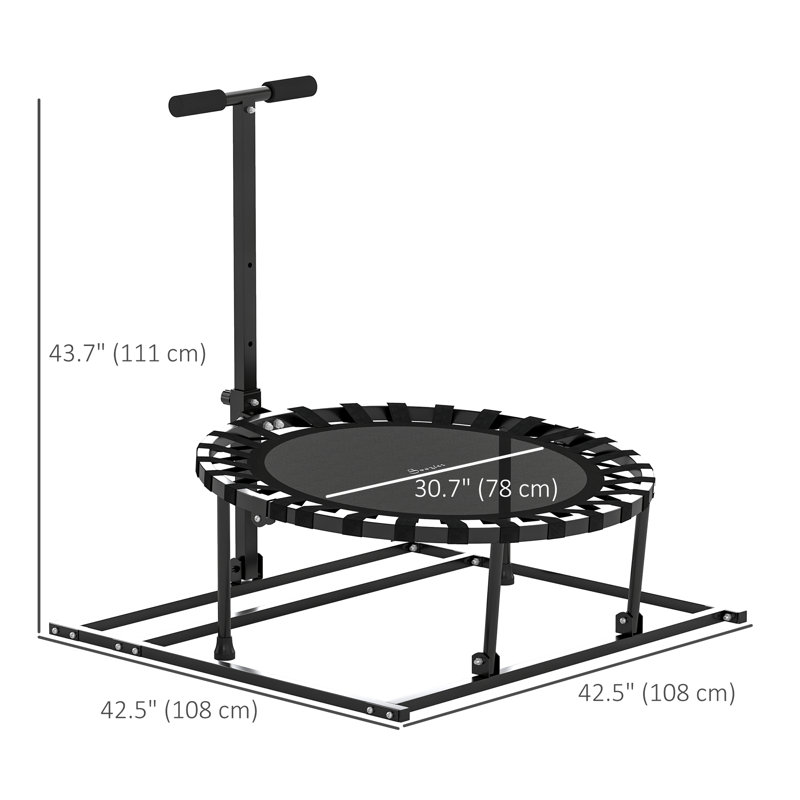 Trampoline 2 en 1 avec 8 angles réglables