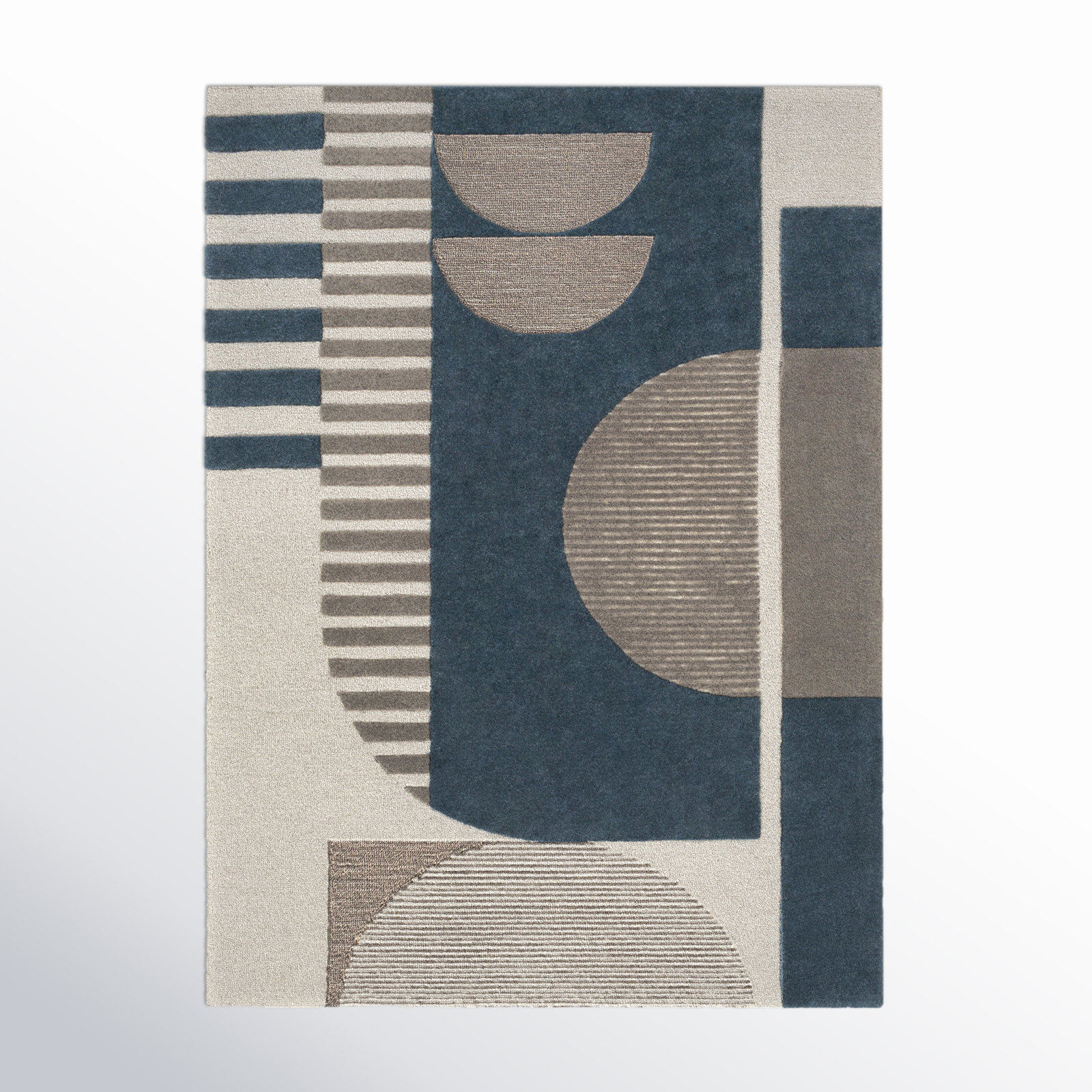 Sola Hand-Tufted Geometric Rug, Rectangle 8' x 10'