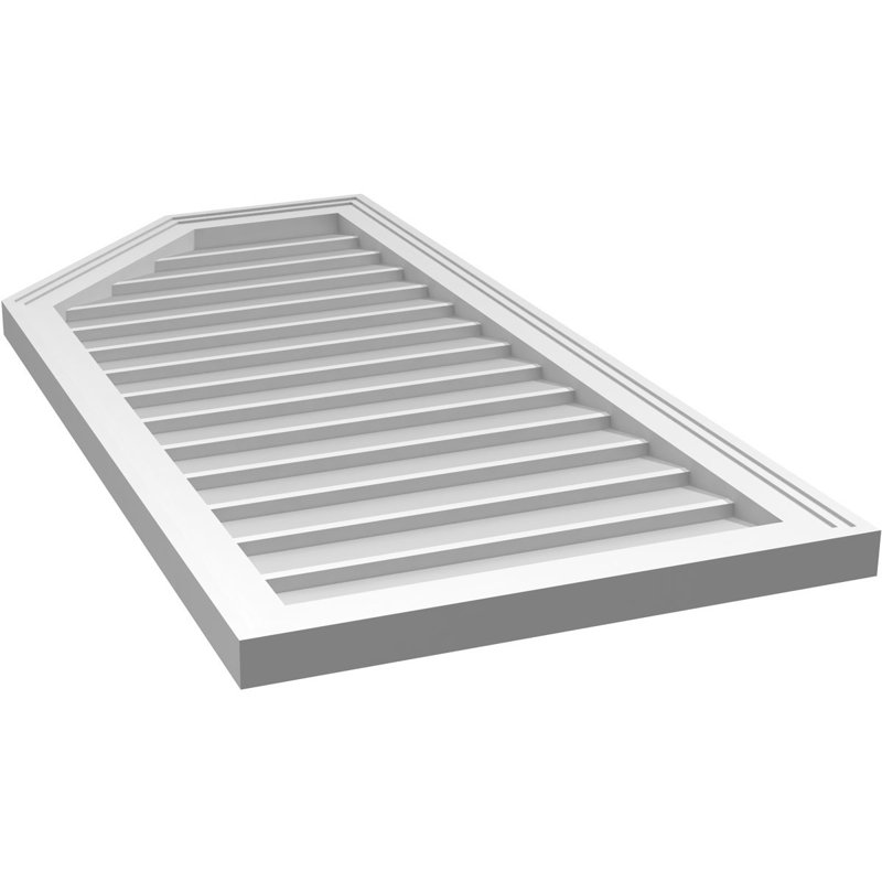 Évent en demi-octogone supérieur à montage en surface Signature, H 1,5 po x L 20 po x l 42 po