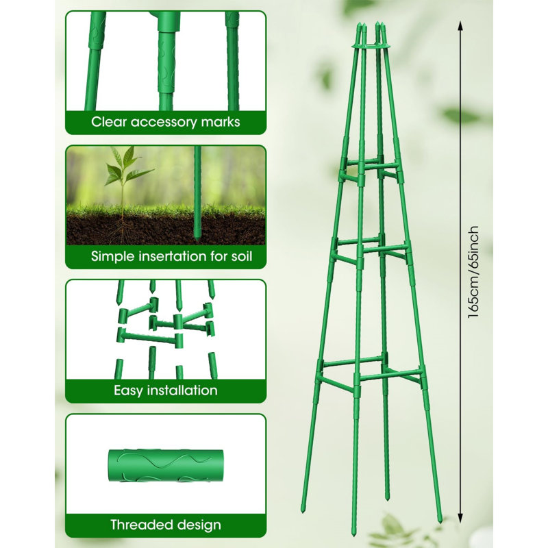 165cm H x 30cm W Metal Trellis