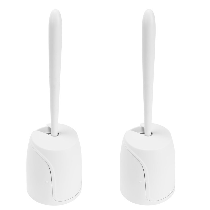 Ensemble de 2 brosses de toilette à couvercle à fermeture automatique Bath Bliss