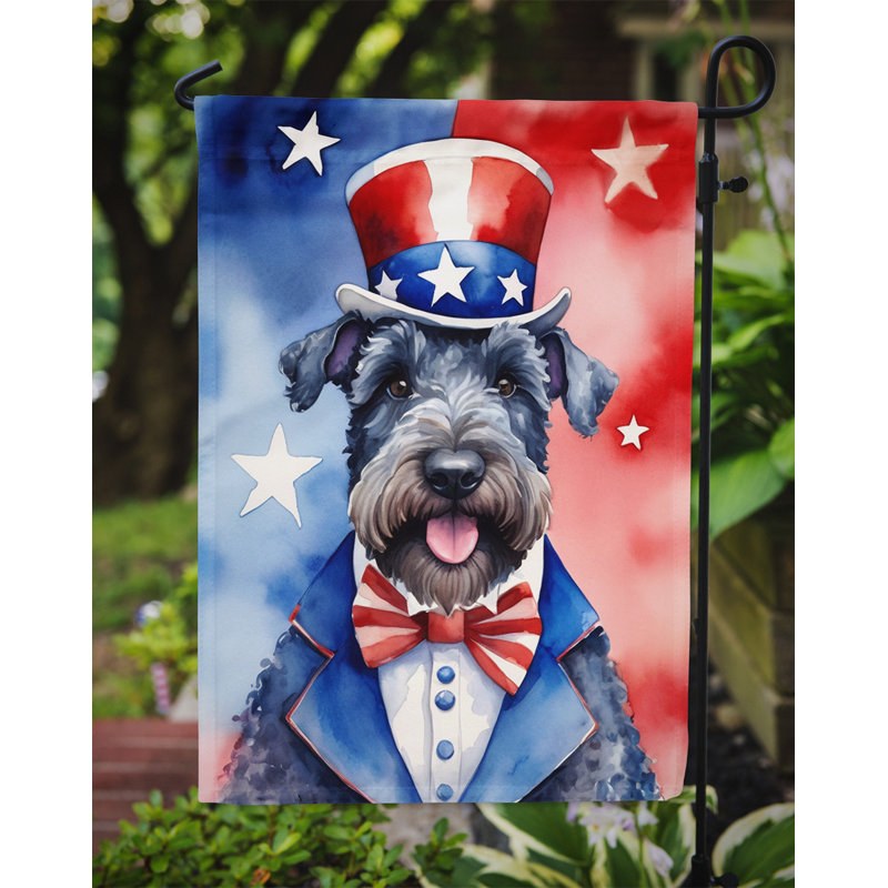 Drapeau patriotique du jardin américain, Kerry Blue Terrier
