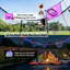 Trampoline mauve 12 pieds Acwarm Home 2026 - 1500 lb, Astm, avec ensemble de basketball léger à DEL, filet, échelle et coussin-127663361