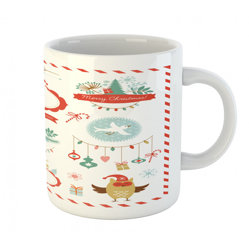 Grande tasse à café joyeuse célébration