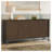 Banting 72 inch Wide Solid Wood 4 Door Sideboard Buffet in Walnut Brown