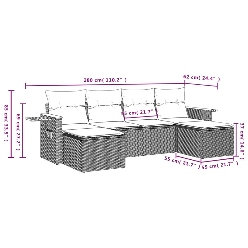 Vidaxl Garden Sofa Set