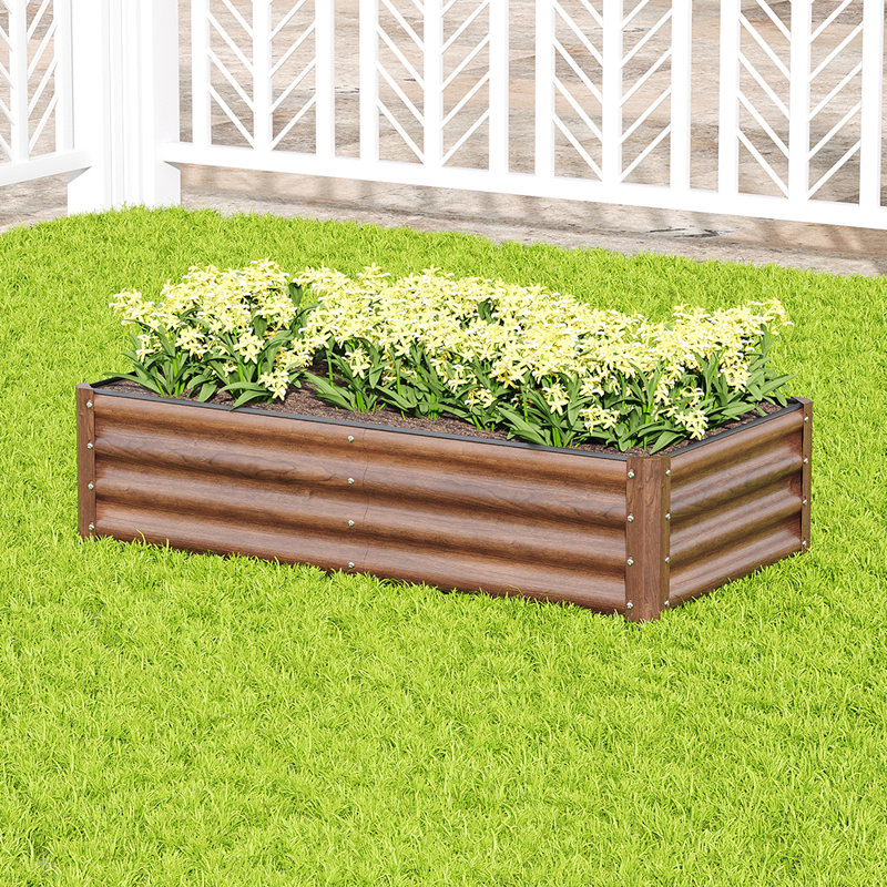 Metal Raised Garden Bed, 28" H x 120" W x 60" D