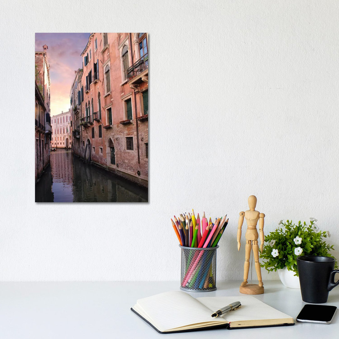 Venice Canal by Florian Olbrechts - Wrapped Canvas Photograph