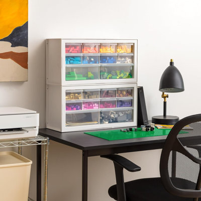 Armoire de rangement pour petits organisateurs, 2 paquets, 10 tiroirs