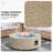 Wilfrid 12" H x 40.5" W Concrete Propane Outdoor Fire Pit Table with Tank Cover and Wind Guard-1294242383