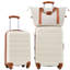 Valise Hardshell 2 pièces + valise à roulettes avec verrou TSA léger 20 po + 24 po