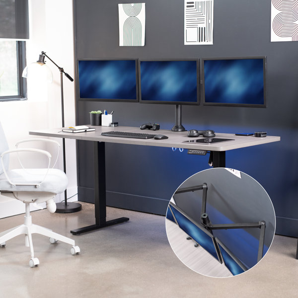 VIVO Triple Ultrawide Stacked Monitor Desk Mount - Thumbnail 4