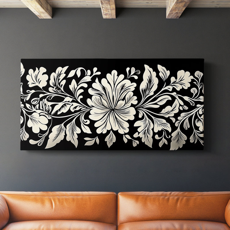Botanical Series-CXLV III - Toile tendue avec châssis - Prêt à être accroché, H 16 po x l 32 po