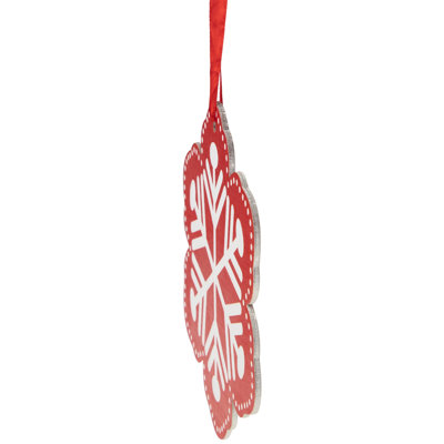 5.75'' Starburst Wood Holiday Shaped Ornament