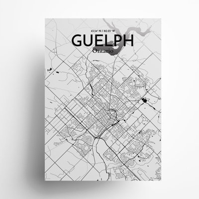Guelph City Map, impression