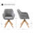 Upholstered Swivel Office Desk Chair-198951422