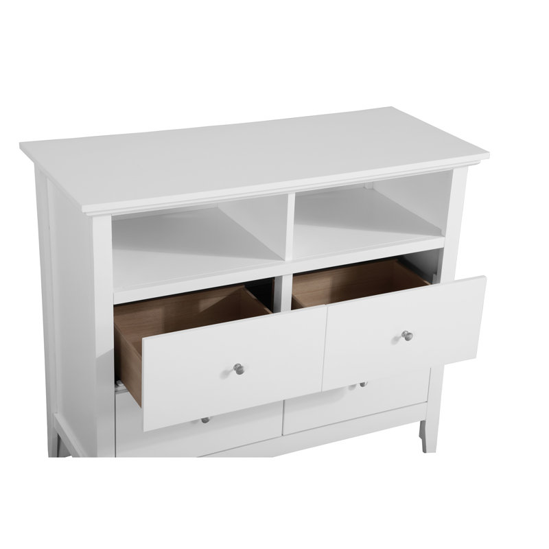 Meuble audio-vidéo blanc Largeur de l'espace de rangement de la commode