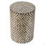 Tabouret de jardin cylindrique avec table d'appoint D14x20
