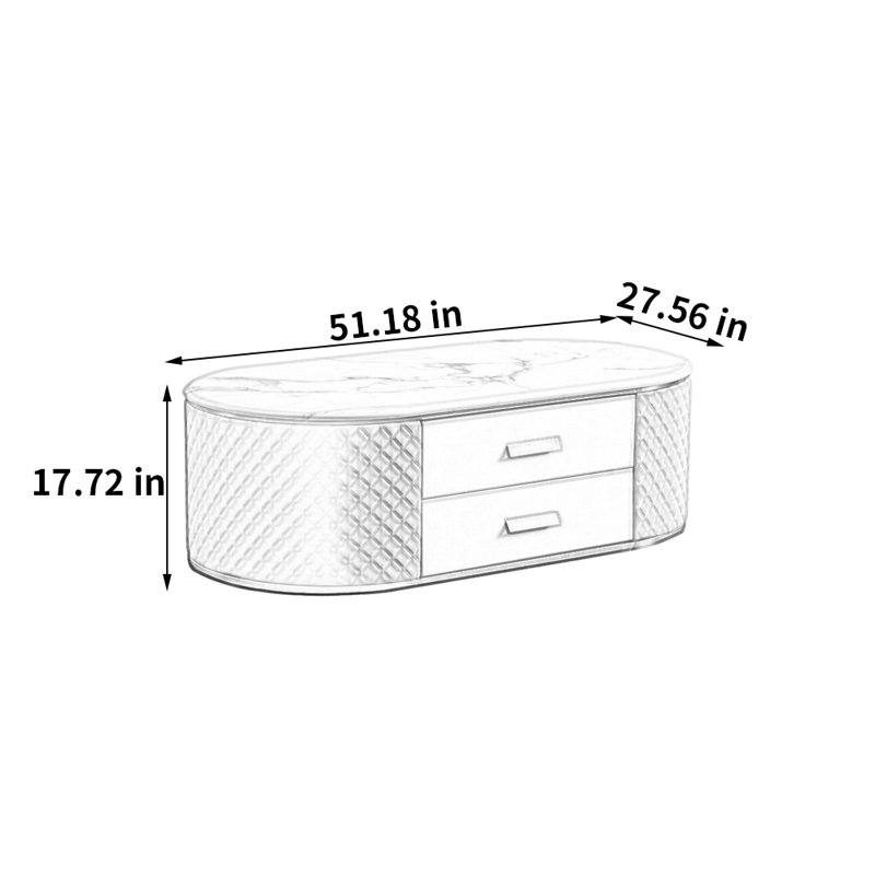 Table basse moderne avec rangement simple