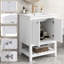61mm Single Bathroom Vanity with Ceramic Basin-1253207400