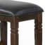 Flint Counter Stool, Black Faux Leather, Dark Brown Mahogany Wood-105844147