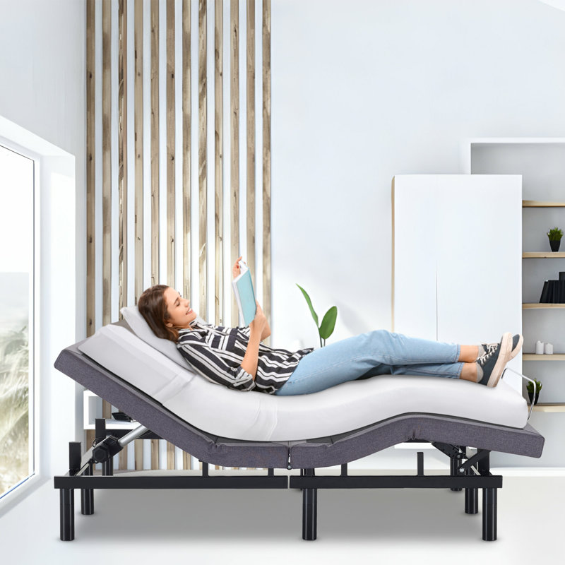 Sirena Zero Gravity Adjustable Massage Bed – Wireless Remote & Bluetooth Control, Twin XL