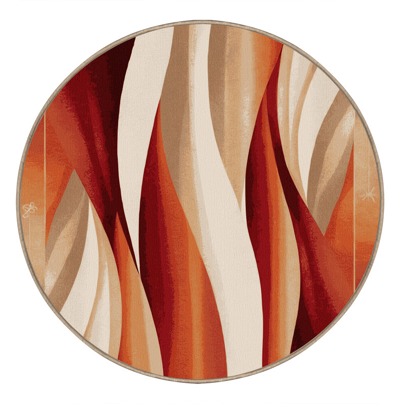 Ochre Peaks Rug, Round 6'