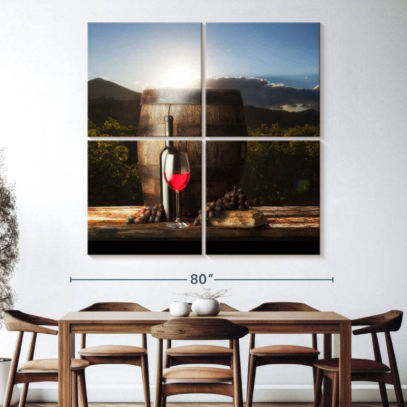 Yarlin Merlot Red Wine, 74" H x 74" W