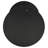vidaXL Garden Table Black Powder-Coated Steel Medium Durable-923565261