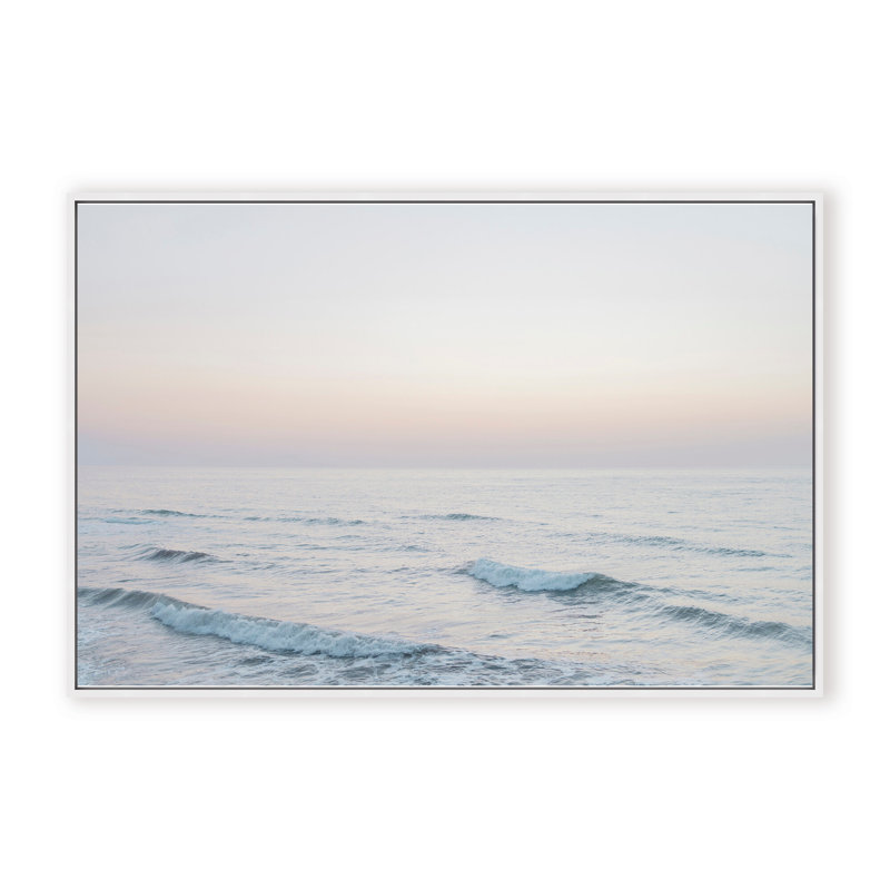 Coastal Retreat Dawn by  - Picture Frame Photograph on Paper, Framed Canvas, Black, 24" H x 36" W x 2.375" D